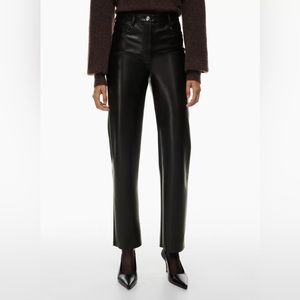 NWT aritzia Wilfred Melina Pant in Vegan Leather